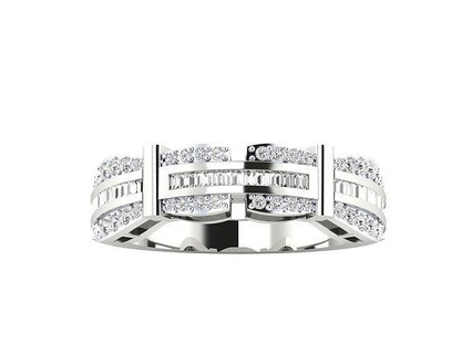 Frauen Ring Ringe Diamant Schmuck Sterling Juwel Platin Hochzeit Band Engagement druckbar wertvoll Luxus Silber Gold 3d print model - Mito3D