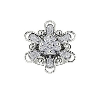 donne squillare anelli diamante gioielleria sterlina platino nozze cocktail gemma Fidanzamento stampabile gioiello prezioso lusso argento oro 3d print model - Mito3D