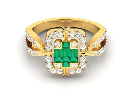 Frauen Ring Ringe Diamant Schmuck Hochzeit druckbar wertvoll Gold Sterling Juwel Platin Engagement Luxus Silber 3d print model - Mito3D