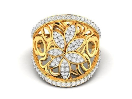 donne squillare anelli diamante gioielleria sterlina nozze oro cocktail gemma platino Fidanzamento stampabile gioiello prezioso lusso argento 3d print model - Mito3D