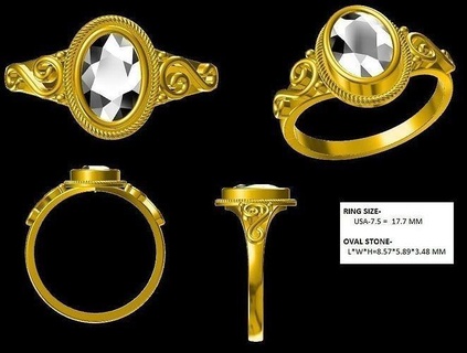 women ring ring cad jewelrydesign cadoperator caddesigner solitairering customdesign rhinoceros realdiamonddesign goldjewelry jewelry rings jewelry rings  3d print model - Mito3D