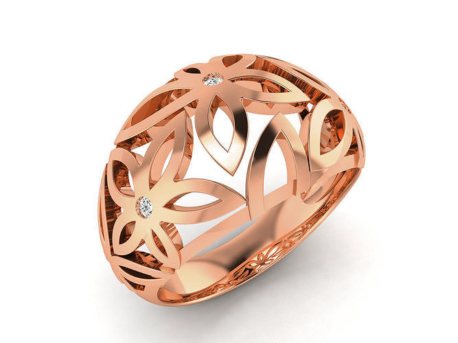 mulheres anel banda joalheria ouro imprimível brilhante argolas avião luxo platina precioso noivado Casamento unissex 3D print model - Mito3D
