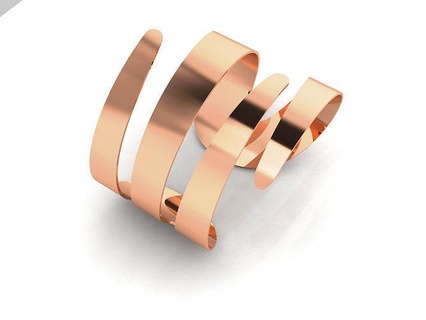 mujer anillo banda joyería joya oro imprimible brillante anillos llanura lujo platino precioso compromiso Boda unisexo 3d print model - Mito3D