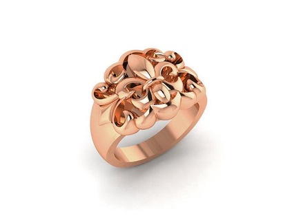 mujer anillo joyería joya oro imprimible brillante anillos llanura lujo platino precioso compromiso banda unisexo 3d print model - Mito3D