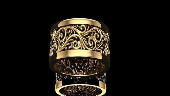 femmes bague bijoux anneaux or imprimable diamant argent engagement pendentifs sterling mode brillant gemme platine luxe conception boucles d'oreilles précieux 3d print model - Mito3D