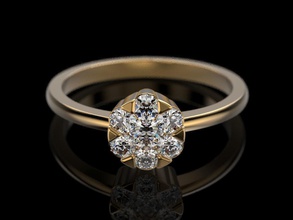Damen-ring Schmuck drucken 3dprinted bedruckbar ist Ringe design ring Juwel golden Mode printabl gold prototyping Silber Hochzeit Frauen 3d print model - Mito3D