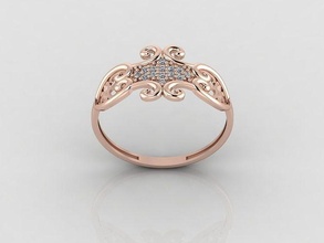 femmes bague calcul anneaux solitaire imprimable diamant mariage engagement bijou bijoux 3d print model - Mito3D