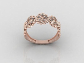 mulheres anel pedra argolas solitário imprimível diamante Casamento noivado jóia jóias joalheria 3d print model - Mito3D
