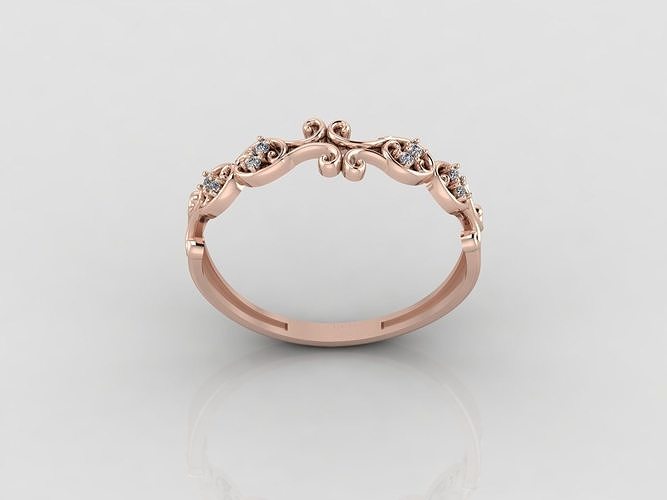 mulheres anel pedra argolas solitário imprimível diamante Casamento noivado jóia jóias joalheria 3D print model - Mito3D
