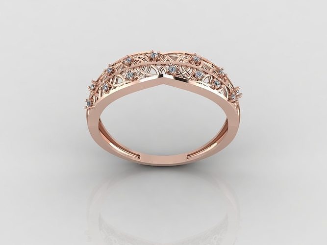donne squillare calcolo anelli solitario stampabile diamante nozze Fidanzamento gioiello gioielleria 3D print model - Mito3D