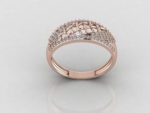 Frauen Ring Stein Ringe Solitär druckbar Diamant Hochzeit Engagement Juwel Schmuck 3d print model - Mito3D