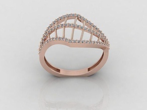 KADIN yüzük taş yüzükler Solitaire yazdırılabilir elmas düğün nişan mücevher takı 3d print model - Mito3D