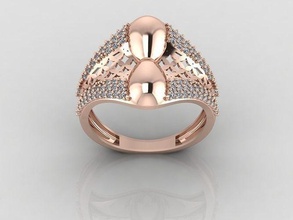 KADIN yüzük taş yüzükler Solitaire yazdırılabilir elmas düğün nişan mücevher takı 3d print model - Mito3D