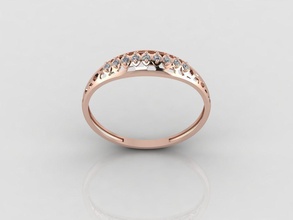 frauen ring stein ringe solitär druckbar diamant hochzeit engagement juwel schmuck 3d print model - Mito3D
