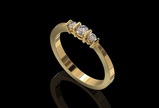 donne squillare 005 oro argento sterlina platino gemme diamante brillanti rubino zaffiro smeraldo topazio lusso moda design gioielleria bellezza bianca 3d anelli 3d print model - Mito3D