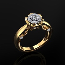 Frauen Ring 03 Schmuck Luxus elegant Juwel Gold Silber Hochzeit Diamant Ohrring Armband Halsketten Anhänger Nashorn Zubehörteil Schönheit Mode Design cad Ringe 3d print model - Mito3D
