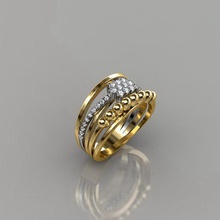KADIN yüzük 12 takı lüks zarif mücevher altın gümüş düğün elmas küpe bilezik kolyeler kolye gergedan aksesuar güzellik moda tasarım cad yüzükler 3d print model - Mito3D