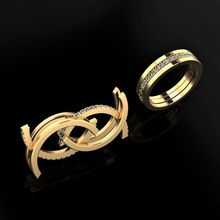 Frauen Ring 16 Schmuck Luxus elegant Juwel Gold Silber Hochzeit Diamant Ohrring Armband Halsketten Anhänger Nashorn Zubehörteil Schönheit Mode Design cad Ringe 3d print model - Mito3D