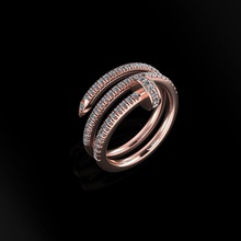 frauen ring 26 schmuck luxus elegant juwel gold silber hochzeit diamant ohrring armband halsketten anhänger nashorn zubehörteil schönheit mode design cad ringe 3d print model - Mito3D
