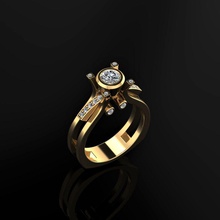 donne squillare 24 gioielleria lusso elegante gemma oro argento nozze diamante orecchino braccialetto collane pendente rinoceronte accessorio bellezza moda design cad gioiello anelli 3d print model - Mito3D