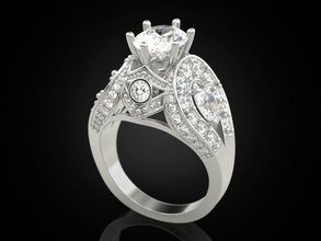 femmes bague 28 ovale bijoux impression Imprimé 3D imprimable anneaux conception bijou d'or mode or prototypage argent mariage 3d print model - Mito3D