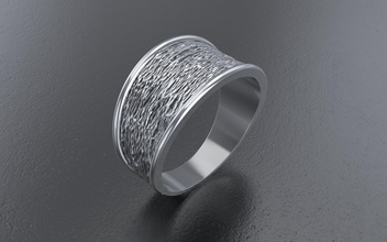 mujer anillo 3d impresión modelo anillos joyería joya oro moderno escaneado modelos plata platino brillante lujo compromiso Moda zafiro rubí realeza 3d print model - Mito3D
