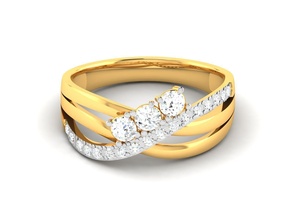 Frauen Ring 3dm Hochzeit druckbar Diamant Platin Ringe Sterling brillant Engagement Juwel Schmuck Silber Weiß Gold wertvoll 3d print model - Mito3D