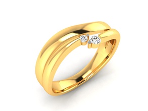 femmes anneau 3dm rendu des détails bijoux de mariage l'engagement imprimable joyau le diamant d'argent l'anneau or blanc la mode gem les anneaux bande weedingband coupleband platine brillant 3d print model - Mito3D