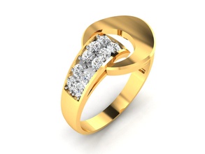Damen-ring 3dm render detail Schmuck Hochzeit engagement bedruckbar ist Juwel diamond Silber ring gold weiß Mode gem Ringe band weedingband coupleband Platin genial Diamant-ring 3d print model - Mito3D