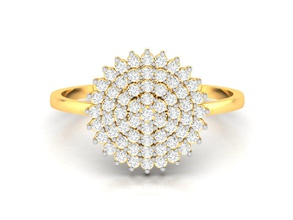 mulheres anel 3dm processar detalhe anéis solitaire sterling printable diamante platina brilhantes de casamento o engajamento jóia jóias ouro noiva feminino 3d print model - Mito3D