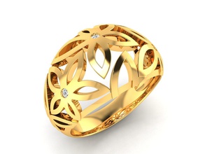 las mujeres anillo de 3dm render detalle la joyería boda compromiso imprimible joya el diamante plata oro blanco moda gem los anillos banda weedingband coupleband platino brillante 3d print model - Mito3D