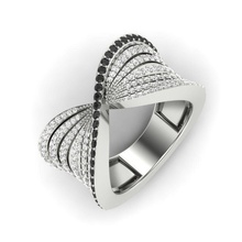 mulheres anel 3dm processar detalhe de impressão 3d do modelo jóias anéis casamento gem o engajamento printable jóia diamante prata ouro sterling branco brilhantes platina noivado 3d print model - Mito3D