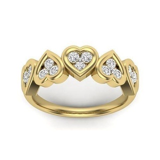 donne squillare 3dm render dettagli gioielleria oro diamante gemma gioiello stampabile prezioso nozze Fidanzamento moda anelli lusso argento cuore amore 3d print model - Mito3D