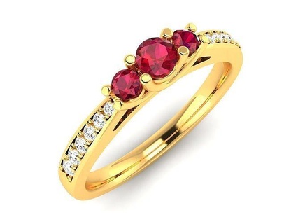 mujer anillo 3dm detalles joyería joya oro diamante imprimible precioso Boda compromiso único tono solitario piedra preciosa diseñador lujo moda anillos 3d print model - Mito3D