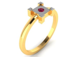 mujer anillo 3dm stl fbx obj joya Boda compromiso joyería imprimible diamante plata oro libra esterlina blanco brillante platino anillos lujo precioso 3d print model - Mito3D