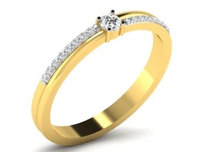 mulheres anel 3dm stl fbx obj render gema Casamento noivado jóia jóias imprimível diamante prata ouro joalheria esterlina branco brilhante platina argolas luxo precioso 3d print model - Mito3D
