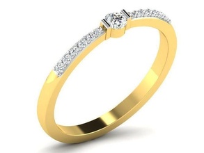 mujer anillo 3dm stl fbx obj joya Boda compromiso joyería imprimible diamante plata oro libra esterlina blanco brillante platino anillos lujo precioso 3d print model - Mito3D