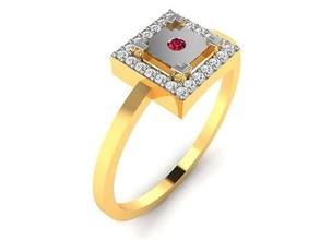 mujer anillo 3dm stl fbx obj joya joyería imprimible platino Boda diamante plata solitario anillos compromiso oro libra esterlina brillante lujo precioso 3d print model - Mito3D