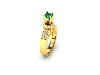 mujer anillo 3dm stl fbx obj detalles anillos solitario joyería joya oro banda plata brillante diamante imprimible libra esterlina platino Boda compromiso 3d print model - Mito3D