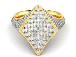 donne squillare 3dm stl obj fbx render dettagli gemma nozze Fidanzamento gioiello gioielleria stampabile diamante argento oro sterlina bianca brillante platino anelli lusso prezioso 3d print model - Mito3D