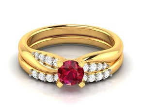 femmes bague 3dm stl obj fbx rendre détails chrome cœurs diamant bijoux anneaux hommes imprimable mode 3d print model - Mito3D