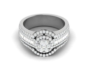 donne squillare 3dm stl obj fbx render dettagli anelli gemma nozze fidanzamento gioiello gioielleria stampabile diamante argento oro sterlina bianca brillante lusso 3d print model - Mito3D