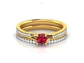 mujer anillo 3dm stl obj fbx detalles mujeres joyería joya sello anillos sólido imprimible brillante diamante compromiso lujo meñique banda oro 3dprinting plata 3d print model - Mito3D