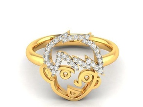 mulheres anel 3dm stl obj fbx render detalhes joalheria banda feminino precioso casamento ouro imprimível diamante moda argolas massa coleção solitário noivado 3d print model - Mito3D