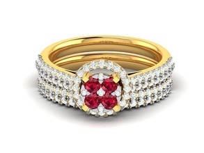 frauen ring 3dm stl obj fbx einzelheiten schmuck leuchtenden platin luxus anhänger juwel brillant diamant gold mode schönheit silber saphir engagement ringe 3d print model - Mito3D