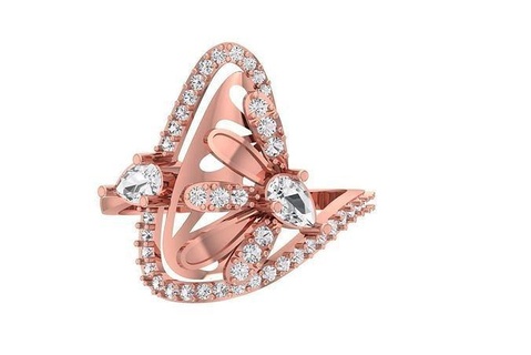 donne squillare 3dm stl obj fbx esegue rendering dettagli gioielleria platino Fidanzamento solitario nuziale anello stampabile prezioso anelli diamante oro nozze moda ciondoli 3d print model - Mito3D