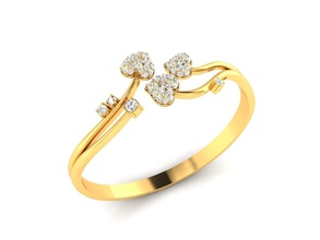 mujer anillo 3dm stl Boda imprimible diamante platino anillos libra esterlina brillante compromiso joya joyería plata blanco oro precioso corazón 3d print model - Mito3D