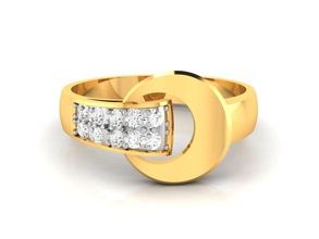 Frauen Ring 3dm stl Hochzeit druckbar Diamant Platin Ringe Sterling brillant Engagement Juwel Schmuck Silber Weiß Gold wertvoll 3d print model - Mito3D