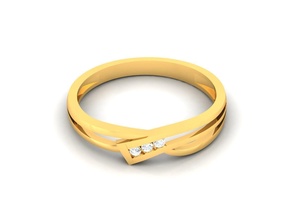 femmes bague 3dm stl rendre gemme mariage engagement bijou bijoux imprimable diamant argent bande or sterling blanc brillant platine anneaux luxe précieux 3d print model - Mito3D