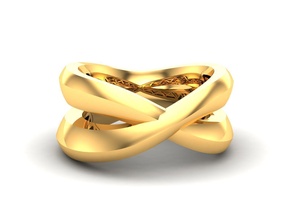 mujer anillo 3dm stl joya boda compromiso joyería imprimible diamante plata oro libra esterlina blanco brillante platino anillos lujo precioso 3d print model - Mito3D
